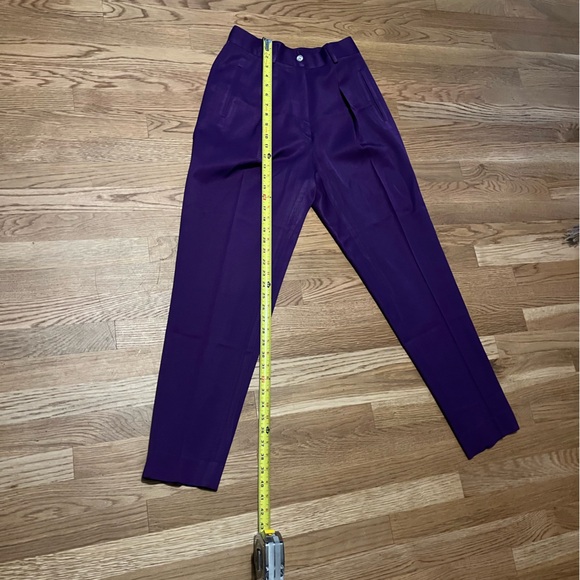 Vintage- 100% Wool- Point of View Nordstrom Brand- Purple Trousers- Sz 10 - Picture 6 of 7
